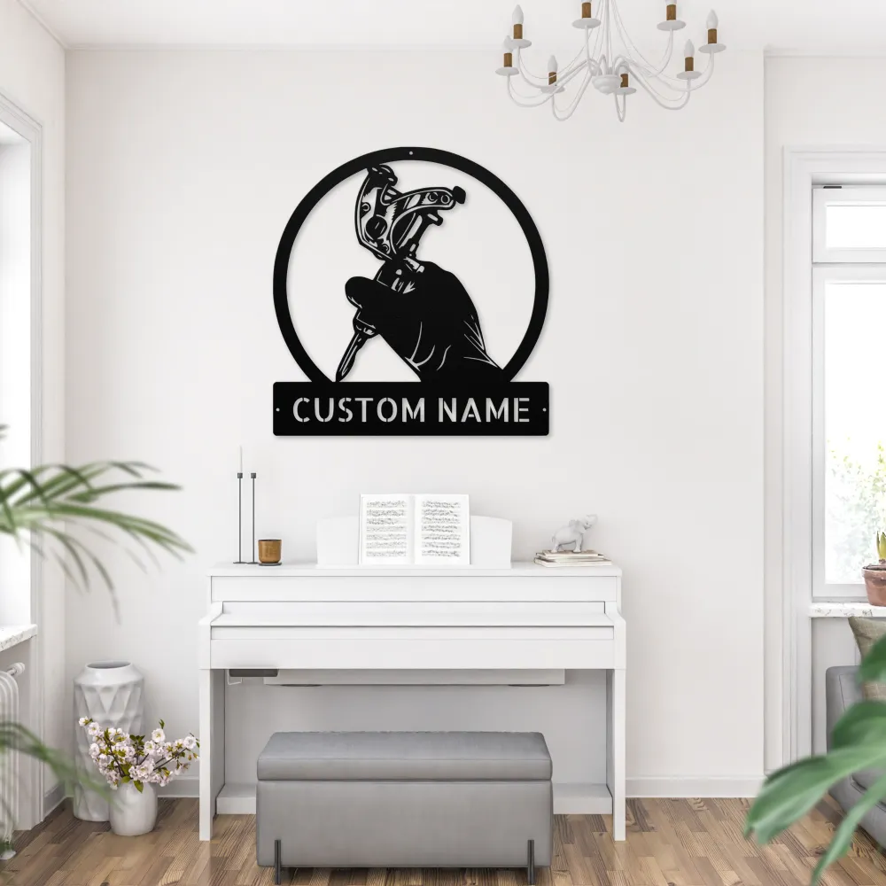 Personalized Tattoo Metal Art Sign